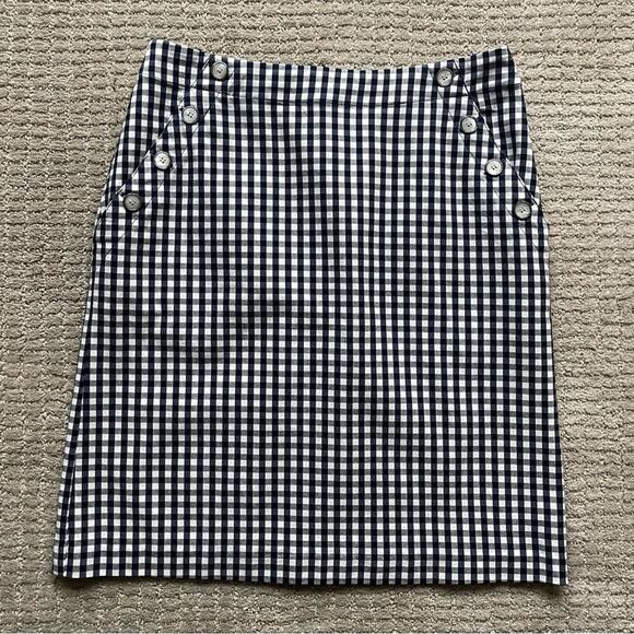 J. McLaughlin Gingham Skirt Size 4 - Picture 2 of 4